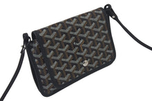 画像をギャラリービューアに読み込む, 極美品 GOYARD ゴヤール プリュメ ショルダーバッグ レザー PVC ブラックシルバー金具中古 4c075713