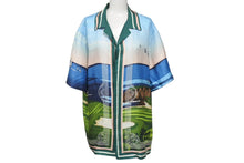 画像をギャラリービューアに読み込む, KITH NYC キスニューヨークシティ 24SS TaylorMade Tips Camp Collar Shirt 半袖シャツ シルク マルチカラー サイズL 美品 中古 4c075914