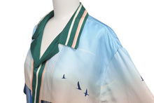 画像をギャラリービューアに読み込む, KITH NYC キスニューヨークシティ 24SS TaylorMade Tips Camp Collar Shirt 半袖シャツ シルク マルチカラー サイズL 美品 中古 4c075914