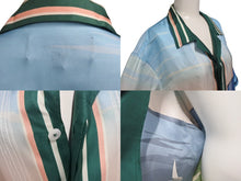 画像をギャラリービューアに読み込む, KITH NYC キスニューヨークシティ 24SS TaylorMade Tips Camp Collar Shirt 半袖シャツ シルク マルチカラー サイズL 美品 中古 4c075914