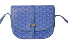 画像をギャラリービューアに読み込む, 極美品 GOYARD ゴヤール ベルヴェデールPM ショルダーバッグ ブルー BELVE3PMLTY10CG10P PVC レザー シルバー金具 中古 4c076030