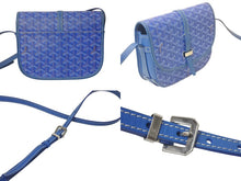 画像をギャラリービューアに読み込む, 極美品 GOYARD ゴヤール ベルヴェデールPM ショルダーバッグ ブルー BELVE3PMLTY10CG10P PVC レザー シルバー金具 中古 4c076030