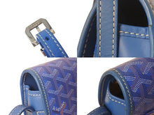 画像をギャラリービューアに読み込む, 極美品 GOYARD ゴヤール ベルヴェデールPM ショルダーバッグ ブルー BELVE3PMLTY10CG10P PVC レザー シルバー金具 中古 4c076030