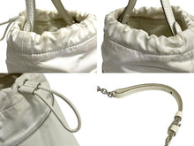 画像をギャラリービューアに読み込む, Maison Margiela メゾンマルジェラ ショルダーバッグ 2WAY ホワイト 5AC BUCKET SMALL S61WG0035 美品 中古 4c067690