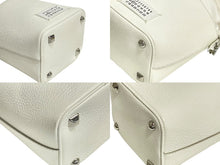 画像をギャラリービューアに読み込む, Maison Margiela メゾンマルジェラ ショルダーバッグ 2WAY ホワイト 5AC BUCKET SMALL S61WG0035 美品 中古 4c067690