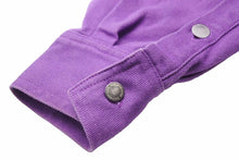 画像をギャラリービューアに読み込む, RAF SIMONS ラフシモンズ 20SS SLIM FIT DENIM SHIRT RF0195271 RS-LAB パープル デニム サイズM 美品 中古 23624