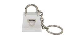 Load image into Gallery viewer, Salvatore Ferragamo サルヴァトーレフェラガモ キーホルダー キーチャーム ガンチーニ型 クリア シルバー金具 美品 中古 24528