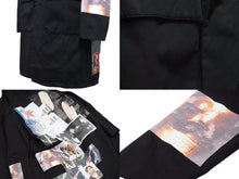 画像をギャラリービューアに読み込む, アーカイブ RAF SIMONS ラフシモンズ 15SS モッズコート ブラック マルチカラー 157-700 メンズ サイズ44 中古 N25272
