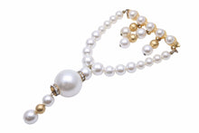 画像をギャラリービューアに読み込む, VERSACE ヴェルサーチ フェイクパール ブローチ ゴールド GP ラインストーン アクセサリー 小物 中古 25668