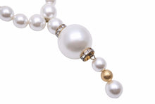 画像をギャラリービューアに読み込む, VERSACE ヴェルサーチ フェイクパール ブローチ ゴールド GP ラインストーン アクセサリー 小物 中古 25668