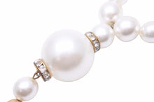 画像をギャラリービューアに読み込む, VERSACE ヴェルサーチ フェイクパール ブローチ ゴールド GP ラインストーン アクセサリー 小物 中古 25668