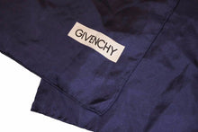 画像をギャラリービューアに読み込む, GIVENCHY ジバンシィ ロングスカーフ 紺 ネイビー シルク100％ 無地 ロゴ スカーフ カレ 絹 服飾小物 ヴィンテージ 中古 26687