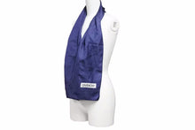 画像をギャラリービューアに読み込む, GIVENCHY ジバンシィ ロングスカーフ 紺 ネイビー シルク100％ 無地 ロゴ スカーフ カレ 絹 服飾小物 ヴィンテージ 中古 26687