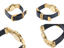 画像をギャラリービューアに読み込む, GIANNI VERSACE ヴェルサーチ ヴィンテージ 腕時計 7009016 メデューサ バロック 箱付き ゴールド ブラック 中古 31481