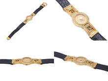 画像をギャラリービューアに読み込む, GIANNI VERSACE ヴェルサーチ ヴィンテージ 腕時計 7009016 メデューサ バロック 箱付き ゴールド ブラック 中古 31481