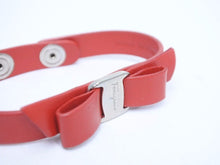 Load image into Gallery viewer, Salvatore Ferragamo サルヴァトーレフェラガモ バングル ブレスレット リボン レッド 美品 31421