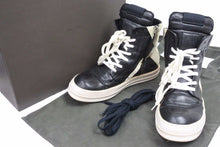 画像をギャラリービューアに読み込む, Rick Owens リックオウエンス GEOBASKET SHOES ジオバスケットハイカットレザースニーカー サイズ43 良品 中古 31914