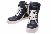 画像をギャラリービューアに読み込む, Rick Owens リックオウエンス GEOBASKET SHOES ジオバスケットハイカットレザースニーカー サイズ43 良品 中古 31914