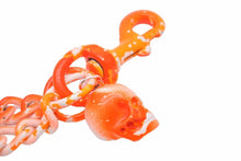 画像をギャラリービューアに読み込む, RAF SIMONS ラフシモンズ アーカイブ ネックレス ロゴ スカル オレンジ ロング チェーン ユニセックス メンズ 32528