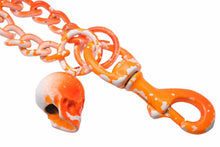 画像をギャラリービューアに読み込む, RAF SIMONS ラフシモンズ アーカイブ ネックレス ロゴ スカル オレンジ ロング チェーン ユニセックス メンズ 32528
