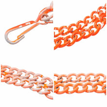 画像をギャラリービューアに読み込む, RAF SIMONS ラフシモンズ アーカイブ ネックレス ロゴ スカル オレンジ ロング チェーン ユニセックス メンズ 32528