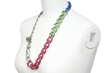 画像をギャラリービューアに読み込む, RAF SIMONS ラフシモンズ アーカイブ ネックレス ロゴ スカル マルチカラー チェーン ユニセックス メンズ 中古 33617