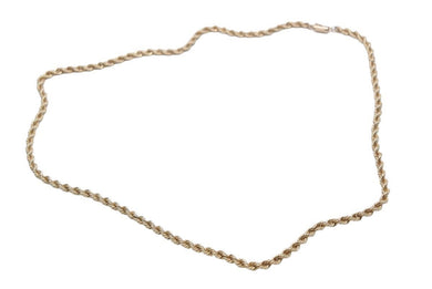 極美品 Tiffany&Co. ティファニー ヴィンテージ 太 ロング ネックレス ツイスト 14K 希少 60cm 36.8g ユニセックス 中古 33895