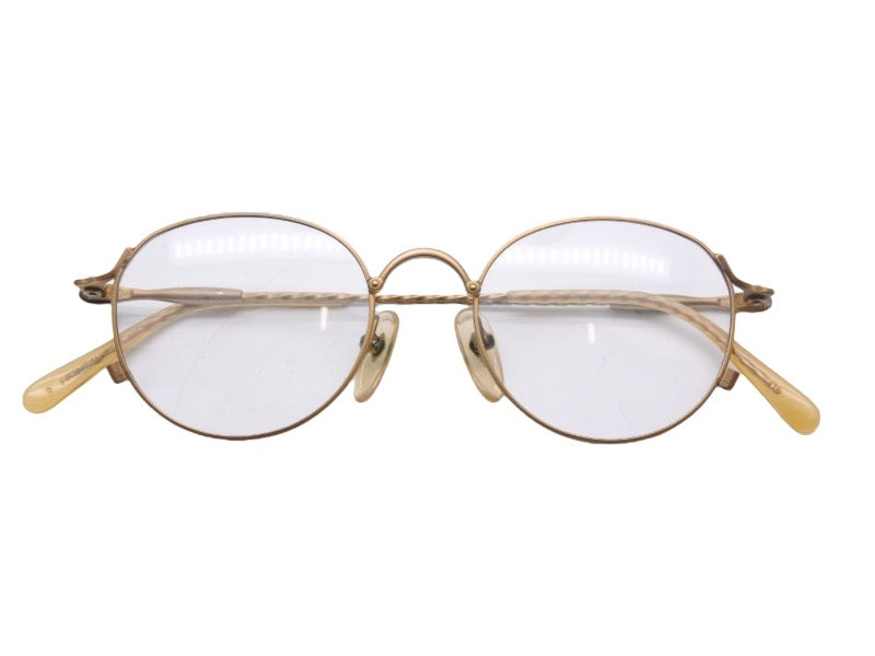 Jean Paul Gaultier ジャン ポール ゴルチエ ヴィンテージ メガネ サングラス ゴールド 金縁 48□19 145 メンズ 良好 34450