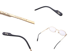 画像をギャラリービューアに読み込む, TIFFANY&amp;Co. ティファニー メガネ フレーム t611 52☐19 135 ブラウン ゴールド金具 美品 中古 34455