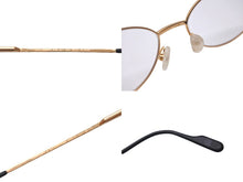 画像をギャラリービューアに読み込む, TIFFANY&amp;Co. ティファニー メガネ フレーム t611 52☐19 135 ブラウン ゴールド金具 美品 中古 34455