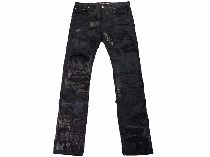 名作 UNDERCOVER アンダーカバー 85デニム 05AW ARTS&CRAFTS期 ブラック メンズ サイズ3 中古 N34776