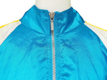 画像をギャラリービューアに読み込む, NIKE ナイキ ヴィンテージ 90年代 ナイロントレーナー ハーフジップ ブルー ホワイト イエロー ブルゾン 希少サイズ XL 中古 34962
