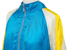 画像をギャラリービューアに読み込む, NIKE ナイキ ヴィンテージ 90年代 ナイロントレーナー ハーフジップ ブルー ホワイト イエロー ブルゾン 希少サイズ XL 中古 34962