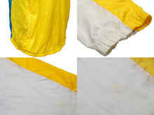 画像をギャラリービューアに読み込む, NIKE ナイキ ヴィンテージ 90年代 ナイロントレーナー ハーフジップ ブルー ホワイト イエロー ブルゾン 希少サイズ XL 中古 34962