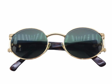 Gianni Versace ジャンニ ヴェルサーチ ヴィンテージ サングラス メデューサ ゴールド金具 度入り 良好 N38210