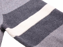 画像をギャラリービューアに読み込む, Maison Margiela メゾンマルジェラ ストライプ セーター ニット クラシックフィット グレー S50H0903 メンズ サイズL 中古 38336 正規品