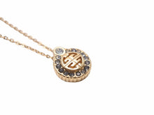 画像をギャラリービューアに読み込む, GIVENCHY ジバンシィ ヴィンテージ ネックレス ゴールド ラインストーン ロゴ ユニセックス 中古 N38519