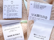 画像をギャラリービューアに読み込む, OFF WHITE オフホワイト ニット クロップド ニット セーター ピンク ブルー サイズ 40 OWHE008F18B74069 レディース 美品 38679 正規品