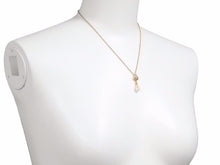 画像をギャラリービューアに読み込む, GIVENCHY ジバンシー ネックレス パール ラインストーン ゴールド チェーン 4.8g ユニセックス 中古 38897