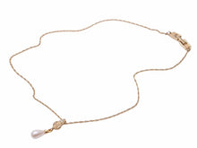 画像をギャラリービューアに読み込む, GIVENCHY ジバンシー ネックレス パール ラインストーン ゴールド チェーン 4.8g ユニセックス 中古 38897