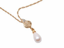 画像をギャラリービューアに読み込む, GIVENCHY ジバンシー ネックレス パール ラインストーン ゴールド チェーン 4.8g ユニセックス 中古 38897