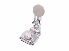 画像をギャラリービューアに読み込む, GIVENCHY ジバンシー イヤリング ライン カラーストーン メタル パープル シルバー アクセサリー 美品 38945