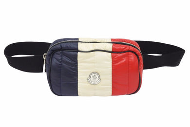MONCLER モンクレール ウエストバッグ marsupio gift トリコロール ナイロン ダウン ユニセックス 中古 N39380