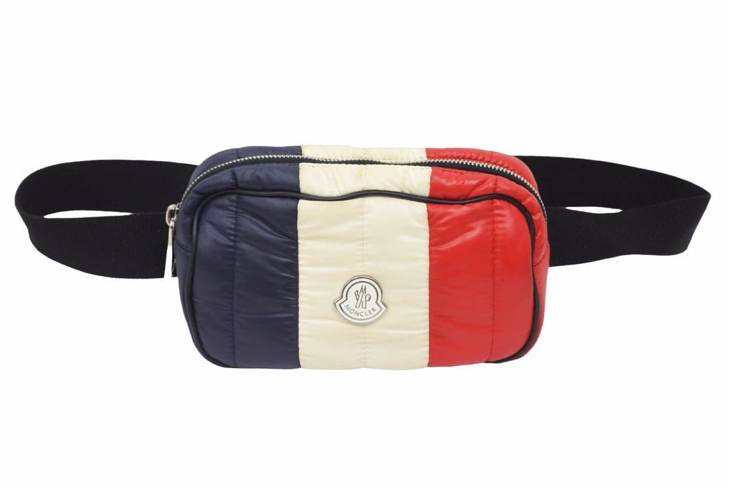 MONCLER モンクレール ウエストバッグ marsupio gift トリコロール ナイロン ダウン ユニセックス 中古 N39380