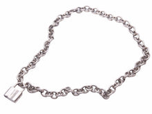 画像をギャラリービューアに読み込む, TIFFANY &amp; CO ティファニー ドーナツリンク 南京錠 ロック チョーカー ネックレス SV925 ヴィンテージ ユニセックス 中古 39451