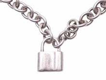 画像をギャラリービューアに読み込む, TIFFANY &amp; CO ティファニー ドーナツリンク 南京錠 ロック チョーカー ネックレス SV925 ヴィンテージ ユニセックス 中古 39451