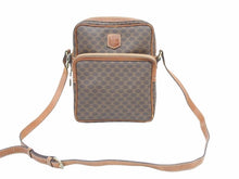 画像をギャラリービューアに読み込む, CELINE セリーヌ ショルダーバッグ M05 バッグ ブラウン マカダム柄 レザー レディース ヴィンテージ 中古 39870