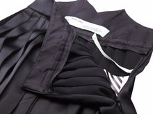 画像をギャラリービューアに読み込む, OFF WHITE オフホワイト プリーツワイドパンツ サイドロゴテープ サイズ36 OWCA064E18748067 ブラック レディース 良好 40195