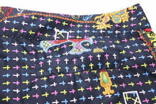 画像をギャラリービューアに読み込む, Versace ヴェルサーチ 水着 海パン プリントスイムパンツ スイムウェア 総柄 サイズ54 メンズ 中古 46223 美品