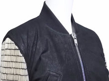 画像をギャラリービューアに読み込む, Rick Owens リックオウエンス 17SS RP17S3711-LBB ボンバージャケット ブラック 異素材パーツ サイズ38 レディース 美品 中古 40216